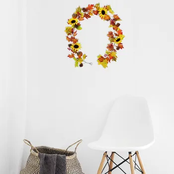 

1pcs Halloween Flower Vine Decorative Flower Vine Simmulative Beautiful Flower Vine Pretty Maple Flower Vine for Halloween Fest