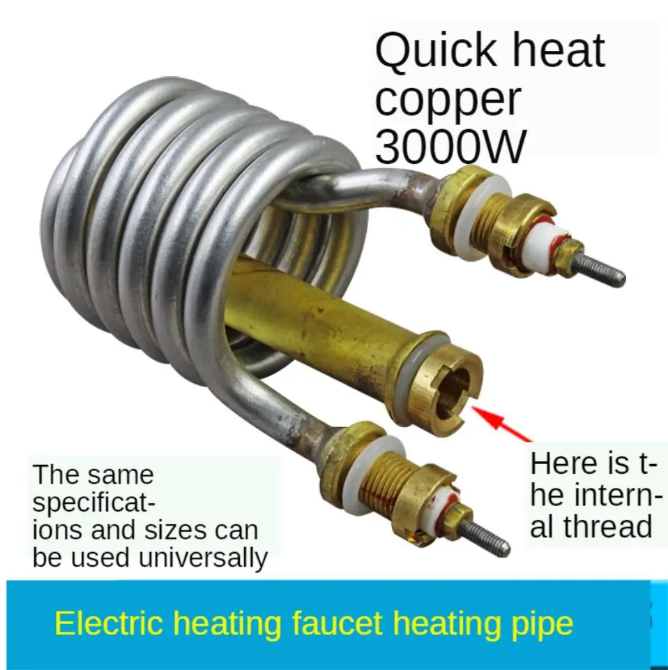 torneira eletrica do aquecimento da velocidade tubo 01