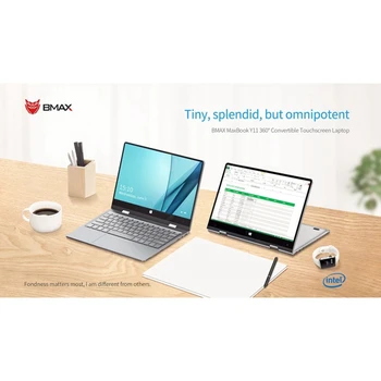 شراءحاسوب محمول BMAX Y11 11.6 بوصة بضغط Sn 2 في 1 ، وحدة معالجة مركزية N4120 8GB DDR4L + 256GB SSD 1080P ويندوز 10 OS رفيع للغاية