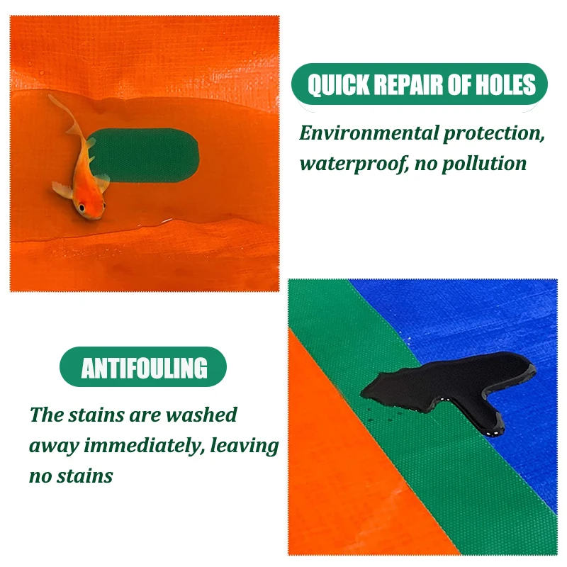 방수 PVC 텐트 수리 테이프, 방수 방수포 접착 테이프, 야외 차양 수리 테이프, 검메드 테이프 필름 수리 페이스트