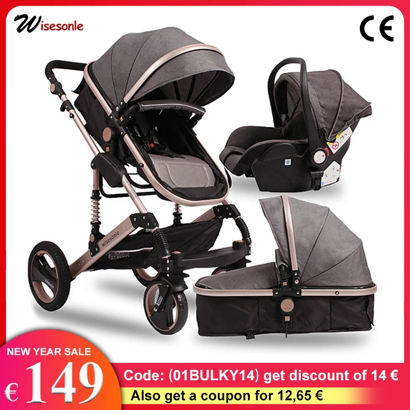 Коляска детская Wisesonle 2 в 1 двунаправленная амортизатор 3 1|Легкая коляска| |