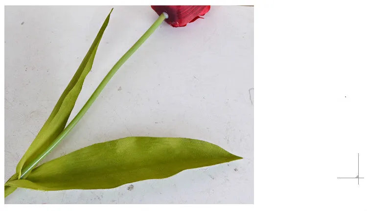 20 unids/lote tulipanes blancos artificiales Flor de seda falsa para novia con flores para Decoration del hogar de la boda