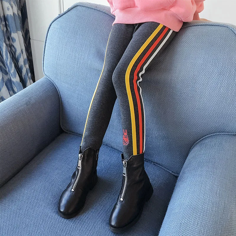 Леггинсы для девочек; vetement enfant fille; теплые зимние штаны для девочек; pantalones abrigados pantalon fille; 12; 7; флисовые леггинсы для девочек - Цвет: DK195302 Grey