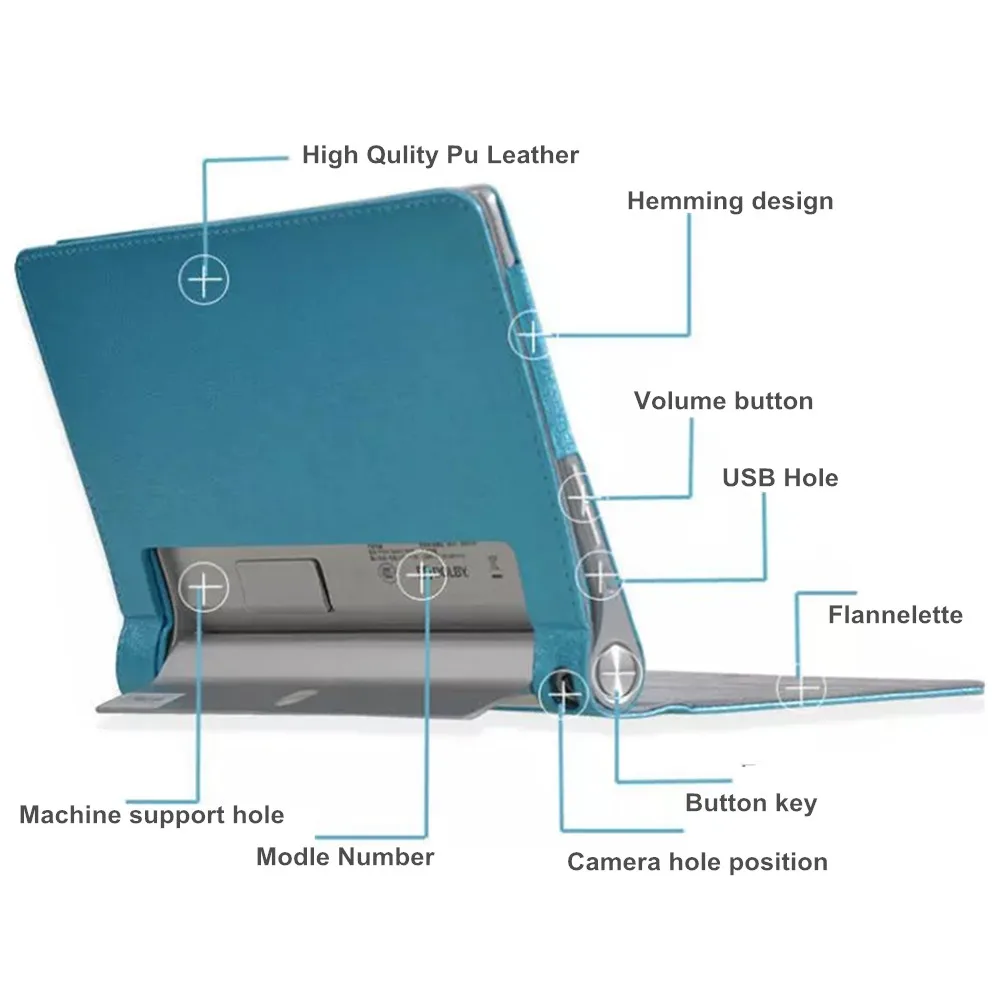 8 ''YOGA Tablet 2 830 смарт-чехол для lenovo Yoga Tablet 2-830F Магнитный кожаный чехол+ Защитные пленки+ стилус