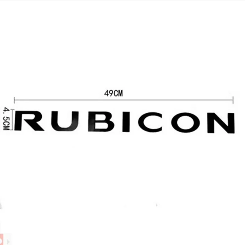 2 шт. Спортивная капот двигателя крыло сторона "Rubicon" персонаж виниловая наклейка, стикер для Jeep Wrangler Unlimited TJ JK