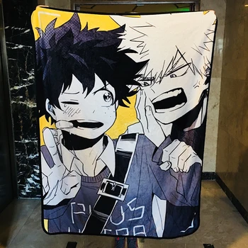 

1PCS My Hero Academia Boy Anime Blanket Plush Velvet Warm Decoration Soft Bed Home Throw Sofa Blankets Gifts NEW