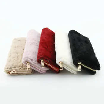 

2019 Fashion Large Capacity Brand Women Men Wallets Long VELOUR Designer Zipper Clutch Cell Phone Coin Purse Wristlet Bag Solid