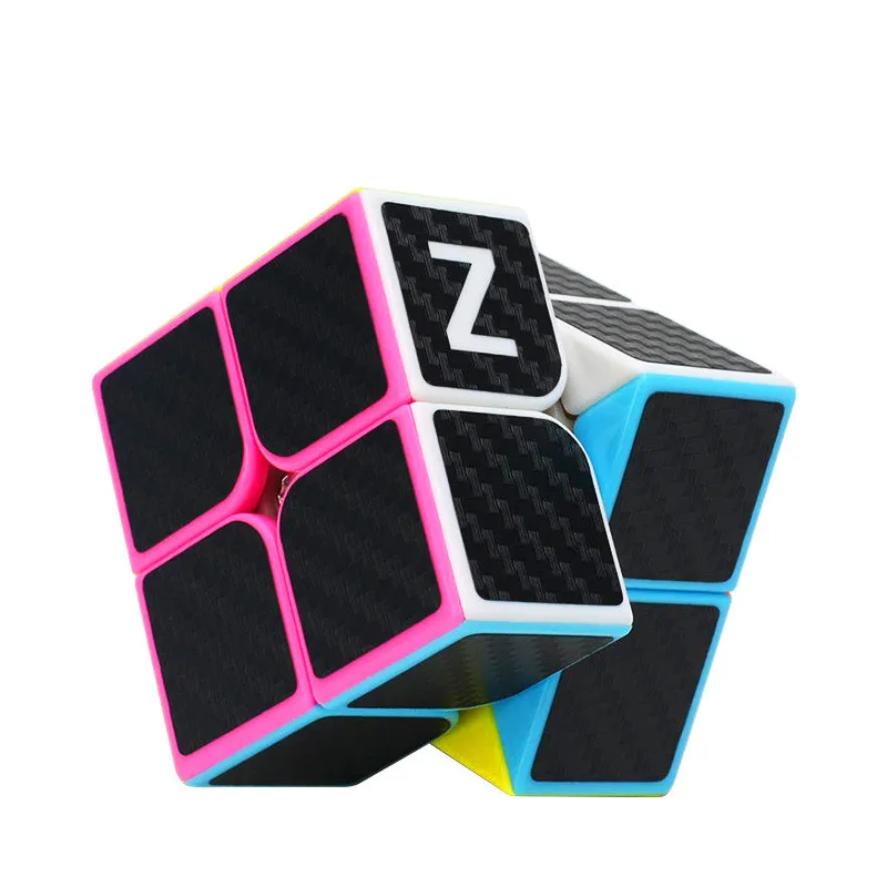 Zcube 2x2x2 из углеродного волокна образовательный конкурс интеллекта волшебный куб быстрый ультра-Гладкий 2x2 скоростной Твист Головоломка Куб детские игрушки подарок