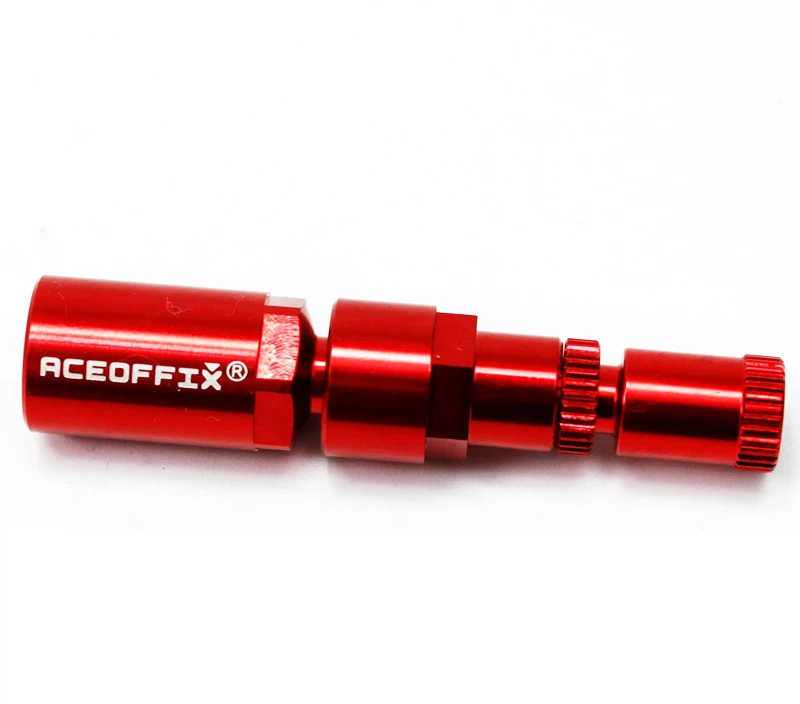 Aceoffix for brompton folding bike cable regulator 6colors seat line-passer speed changer line tube fine-tuning screw - Цвет: red