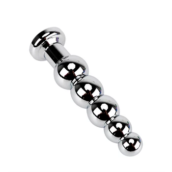 IKOKY Metal Anal Plug Prostate Massage Stainless Steel Anus Beads Sex Toys for Men Women Gay Heavy Butt Plug Adult Product 5