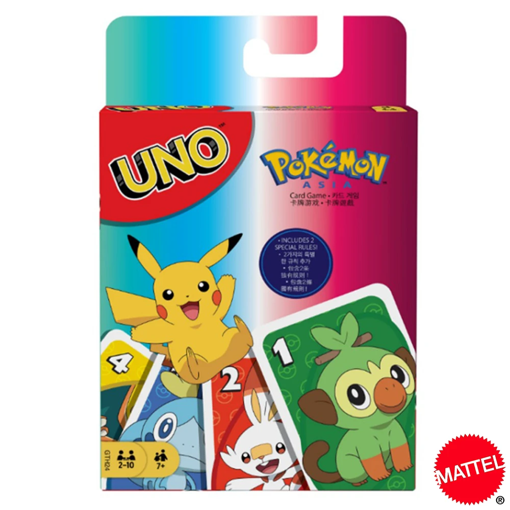 Mattel Uno Juego De Cartas De Pokemon Entretenimiento Familiar Divertido Juego De Mesa Poker Juguetes Para Ninos Cartas Juegos De Cartas Aliexpress