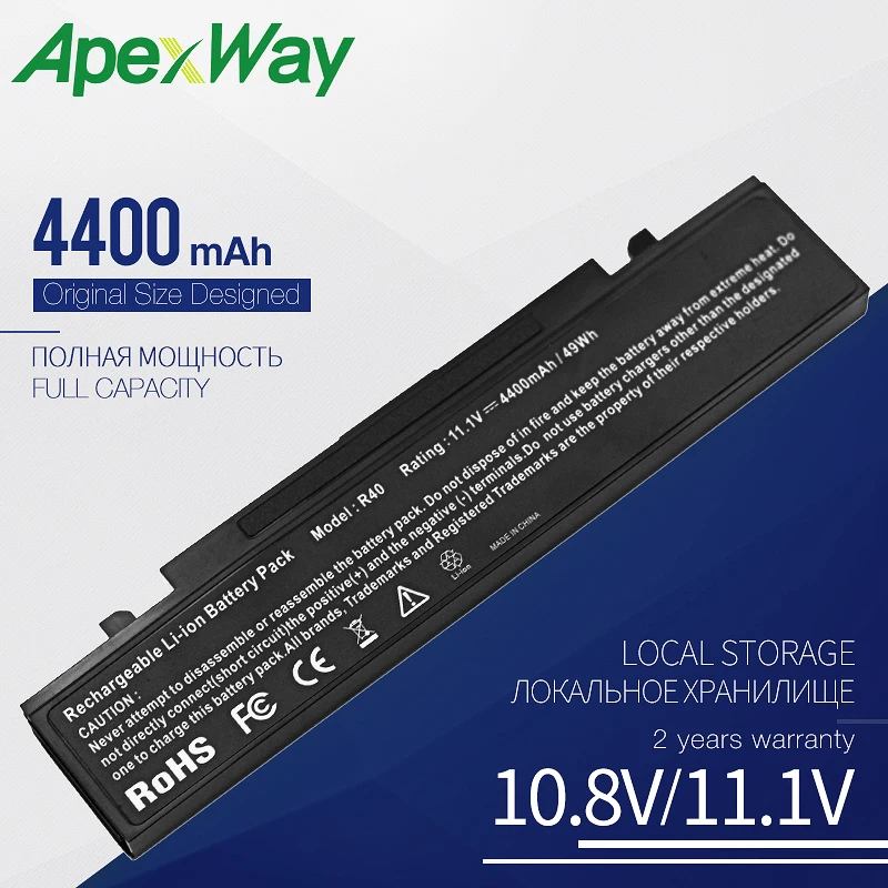 

Apexway Laptop Battery For Samsung R560 AA-PB4NC6B R60 P210 P460 P50 P560 P60 Q210 R39 R40 R408 R41 R410 R45 R460 R509 R510