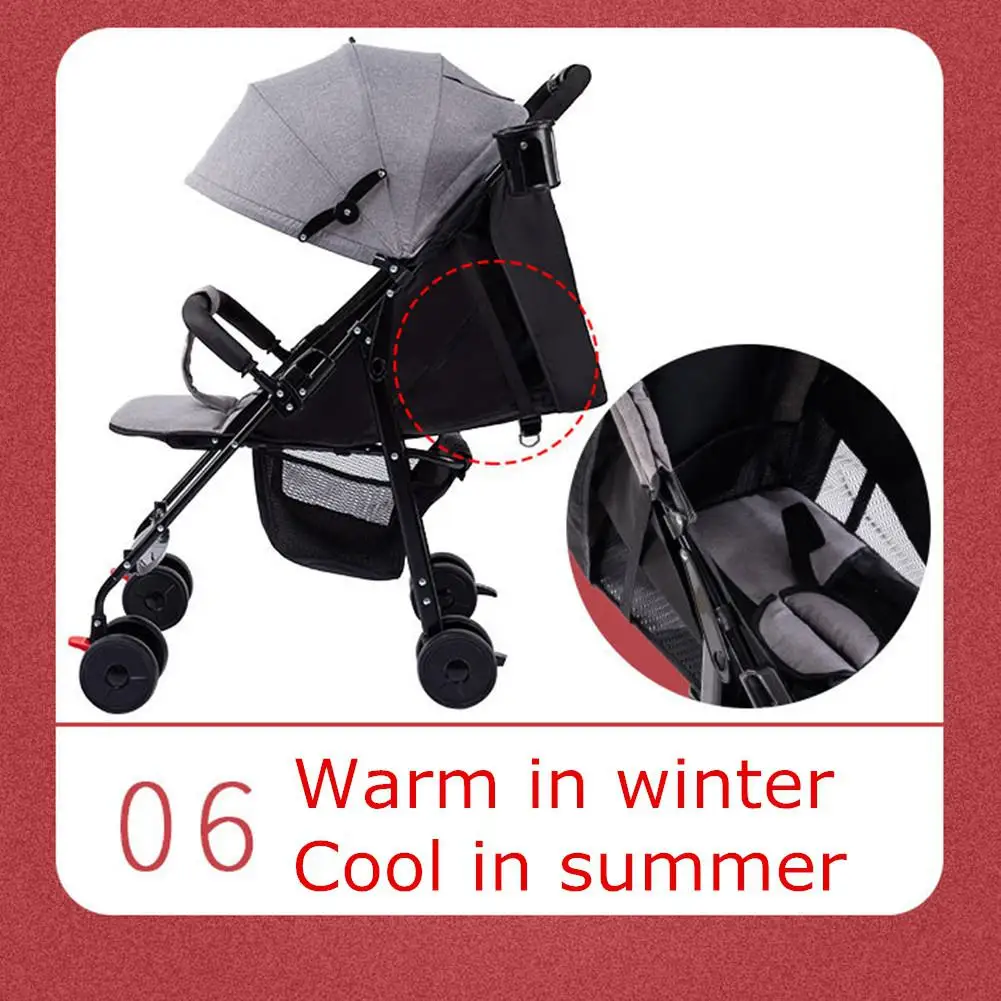 Kidlove детская складная коляска с полным навесом Солнцезащитная льняная уложенная портативная легкая и удобная детский зонт-тележка
