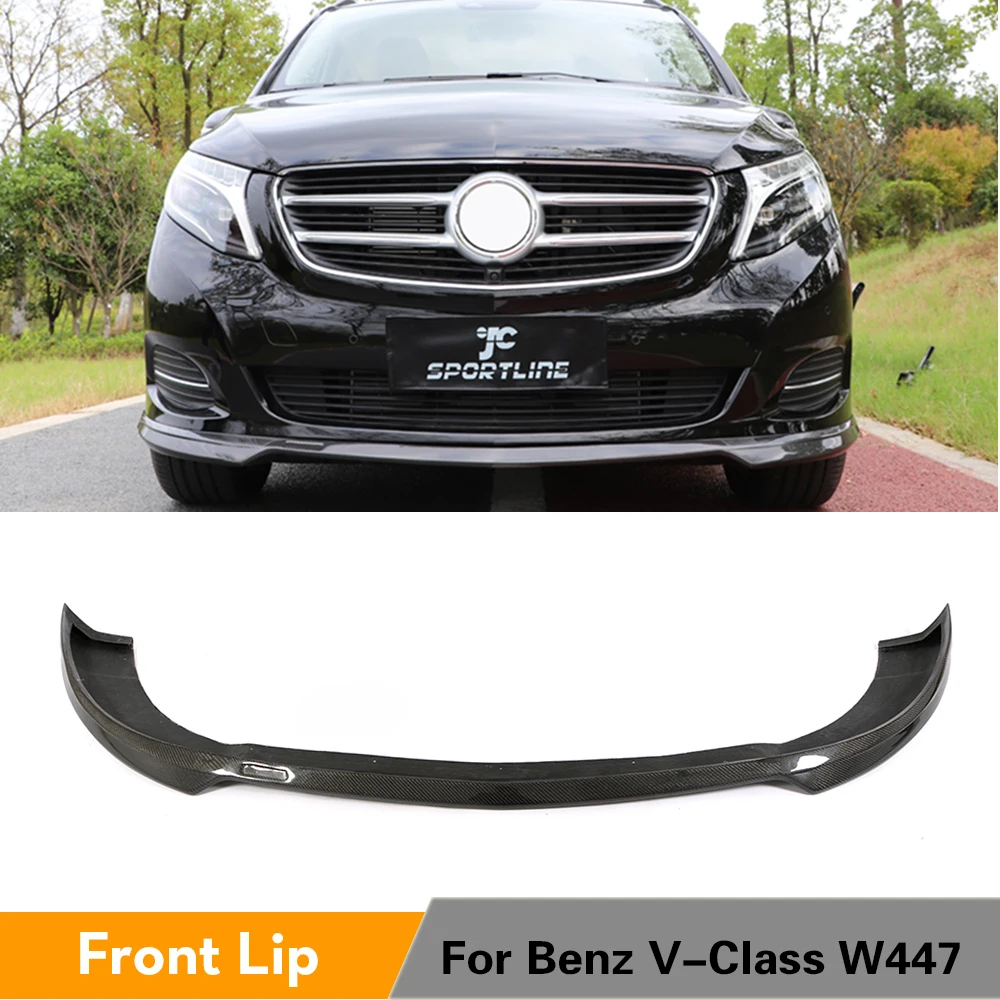 Передний бампер для Mercedes-Benz V-Class W447 2014 - 2018 MPV V250 защитный спойлер губ аксессуары из