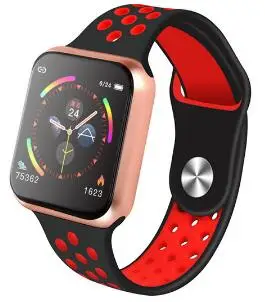 F9 smart watch для мужчин сердечного ритма спортивные часы умный Браслет фитнес-трекер Смарт-Браслет Смарт-часы reloj inteligente hombre - Цвет: gold red