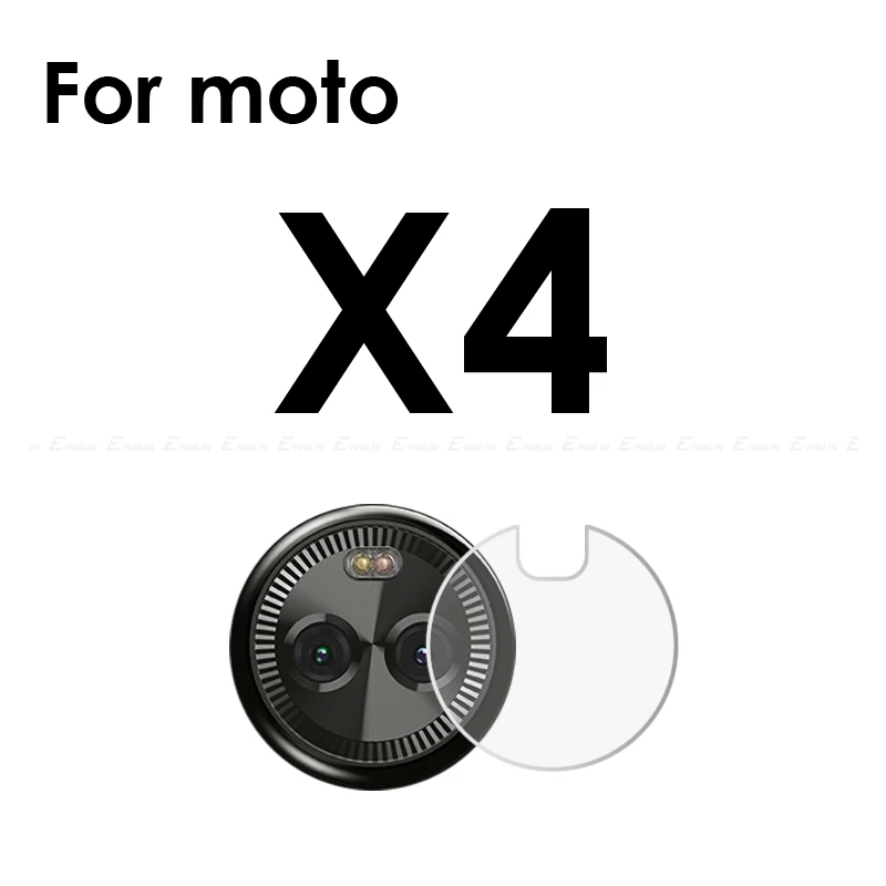 Прозрачная защитная пленка для задней камеры, защитная пленка из закаленного стекла для Motorola Moto X4 E4 M One vision P50 P30 Play - Цвет: For Moto X4
