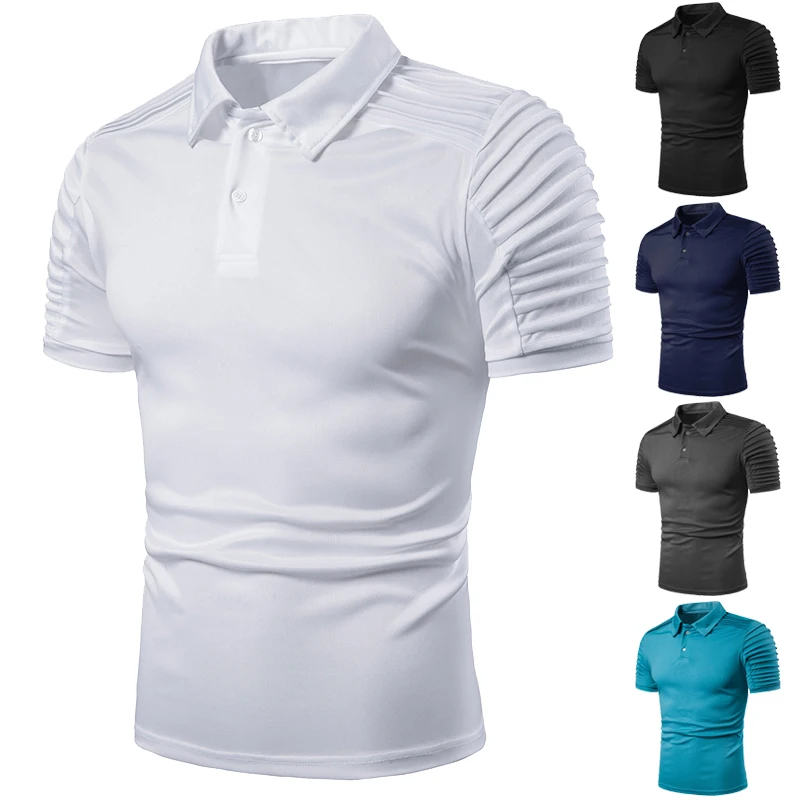 

Summer Men Shirt Polo Shirt Men Short Sleeve Polo Shirts for Men Solid Color T Shirt Men Breathable Comfort Mens Clothing 2019