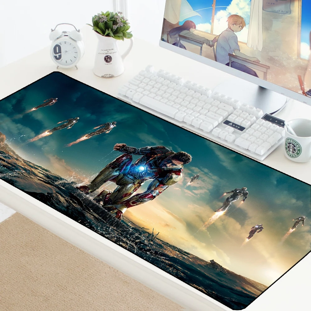 Железный человек большой игровой ноутбук коврик для мыши Grande Gamer большой XL компьютер ПК коврик для мыши игровая клавиатура стол игровые коврики коврик для csgo DOTA 2