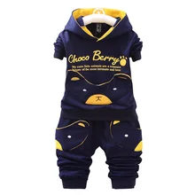 BibiCola/комплекты детской одежды спортивный костюм для маленьких мальчиков, комплект весенней детской одежды, толстовка с капюшоном и штаны, спортивный костюм, комплект детской одежды