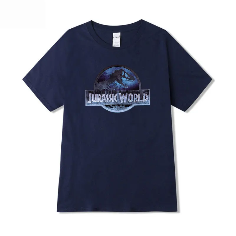 Navy TX45 Jurassic Park женские футболки летняя футболка с короткими рукавами и буквенным принтом уличная Футболка женская футболка больших размеров женская S-2XL - Цвет: Navy TX45