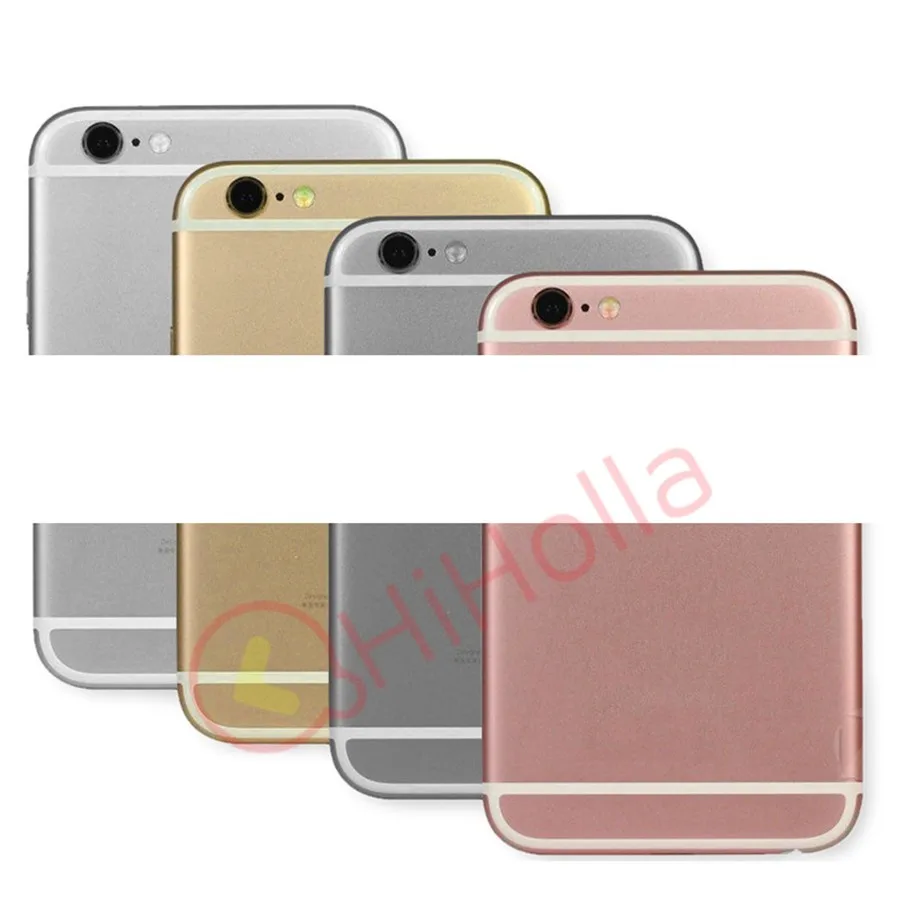 Задняя крышка корпуса для iPhone 6 Крышка батарейного отсека задняя дверь корпус средняя рамка Шасси Замена для Apple iPhone 6 6S Plus задняя крышка корпуса