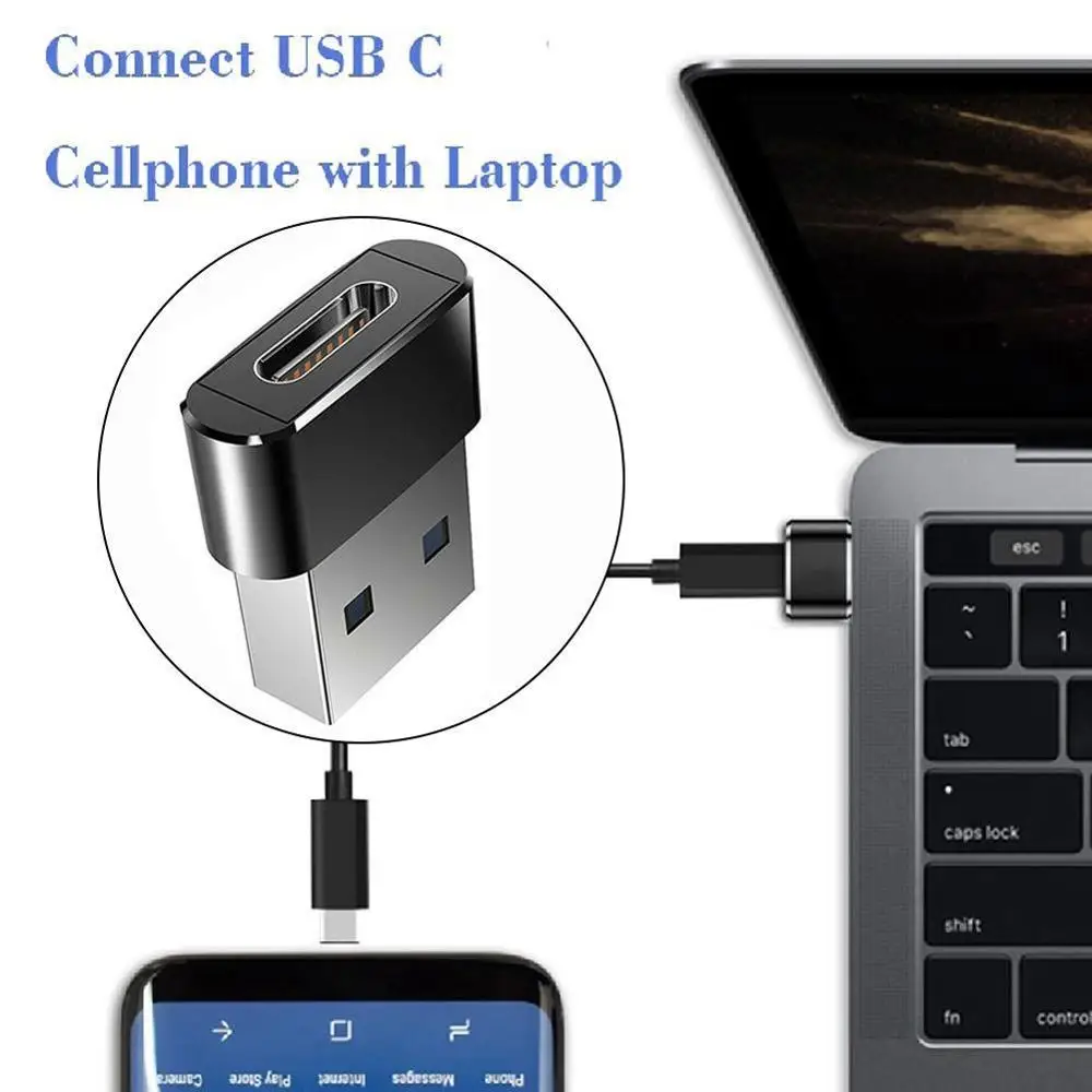 usb type C OTG адаптер USB C штекер для Micro USB Женский Кабельные конвертеры для Macbook samsung S10 huawei USB для type-c OTG
