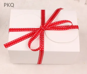 

20pcs Brown Kraft Paper Box White Cardboard Gift Box Blank Cookie Cake Packaging Box Party Favor Present Boxes 15x10x8.5cm