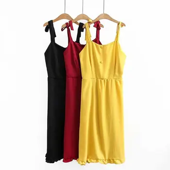 

2020 New Fashion Brand Oversized Dress Women Plus Size Dress Sleeveless A-line Casual Spaghetti Strap Summer Polyester Solid