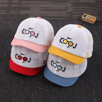 

Baby hat summer thin cap spring and autumn mesh baseball cap tide