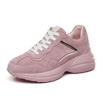 

2018 new leather casual shoes female fashion Harajuku solid color flat shoes.