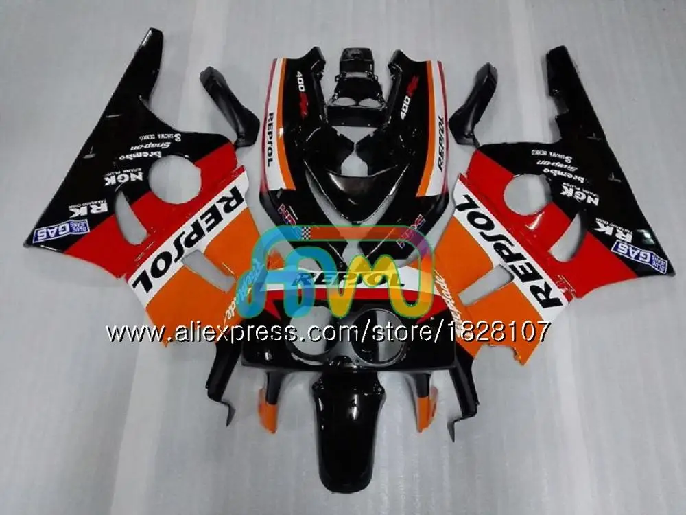 NC23 комплект для HONDA глянцевый красный CBR400 CBR400RR 88 89 90 91 92 93 90BS. 32 CBR 400 RR 400RR 1988 1989 1990 1991 1992 1993 обтекатель - Цвет: No. 3