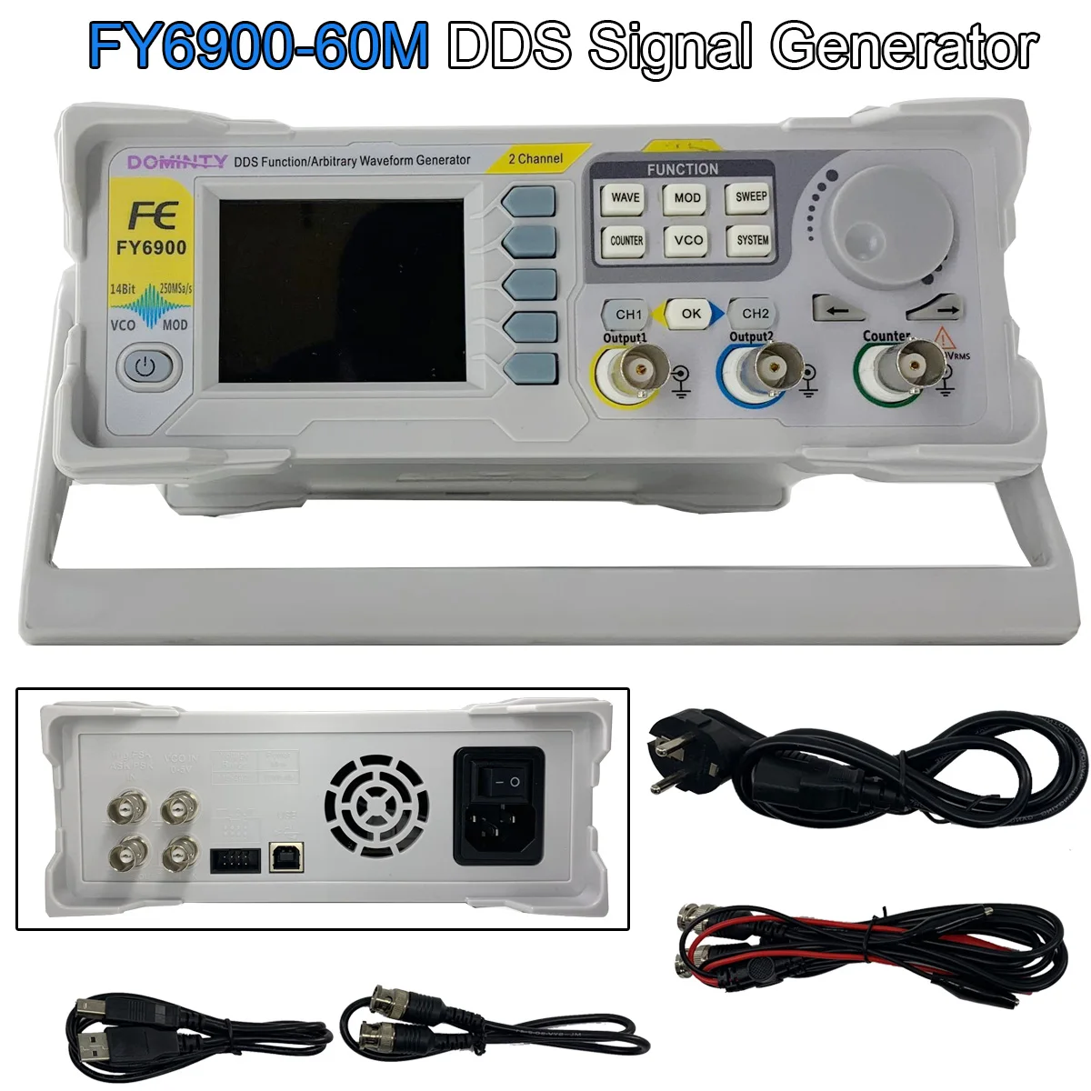 

FY6900-60M DDS Signal Generator Frequency functions Function Arbitrary Waveform