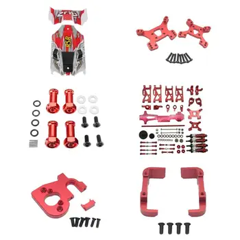 

Red RC Car Metal Parts Set For WLtoys 144001 RC Crawler Parts Steering Hub