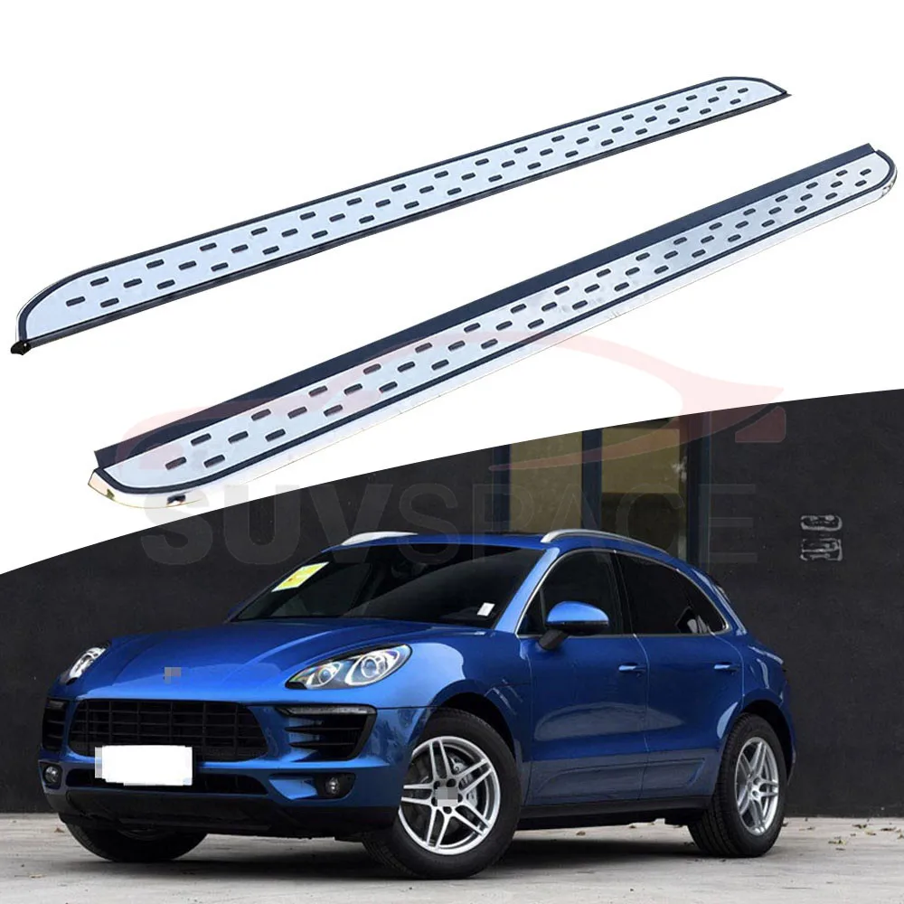 Боковой Шаг подходит для Porsche Macan- Беговая доска nerf бар 2 шт. левый и правый алюминиевый боковой шаг боковая педаль