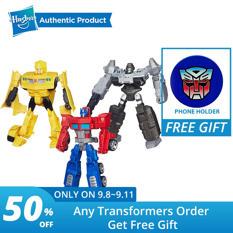 

Hasbro Transformers Generations Cyber Battalion Series Bumblebee Megatron Optimus Prime Figure 6 Ages Up