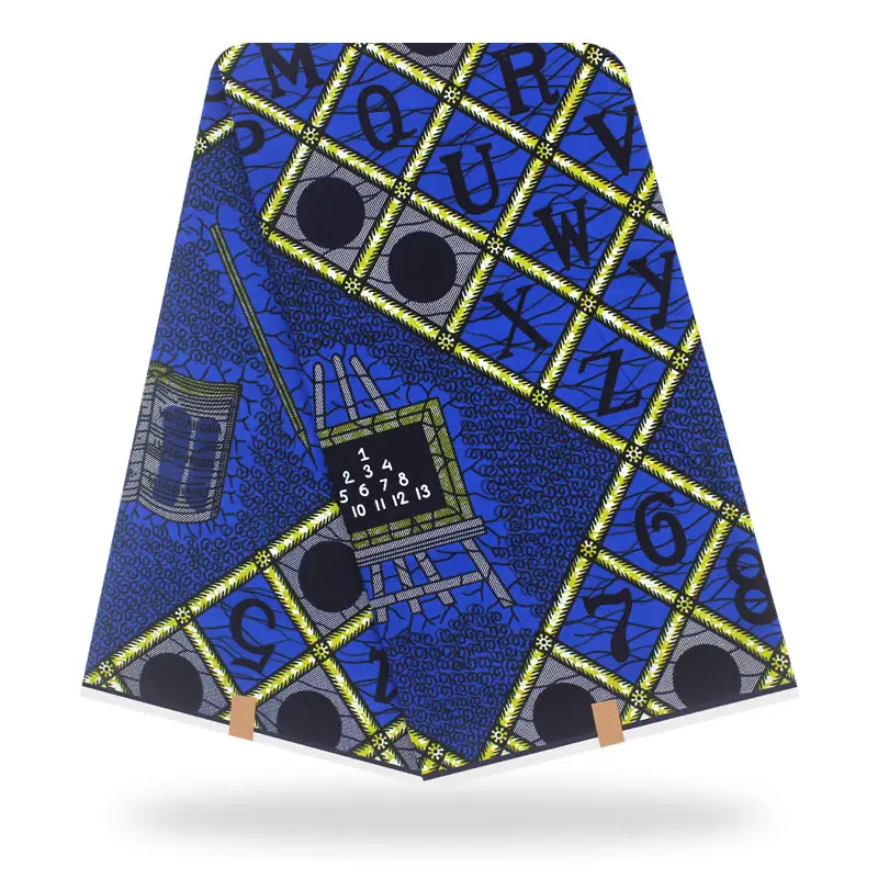 Африканская ткань высокое качество настоящая африканская ткань с восковой печатью печатная ткань воск для ткани хлопок воск Анкара ткань