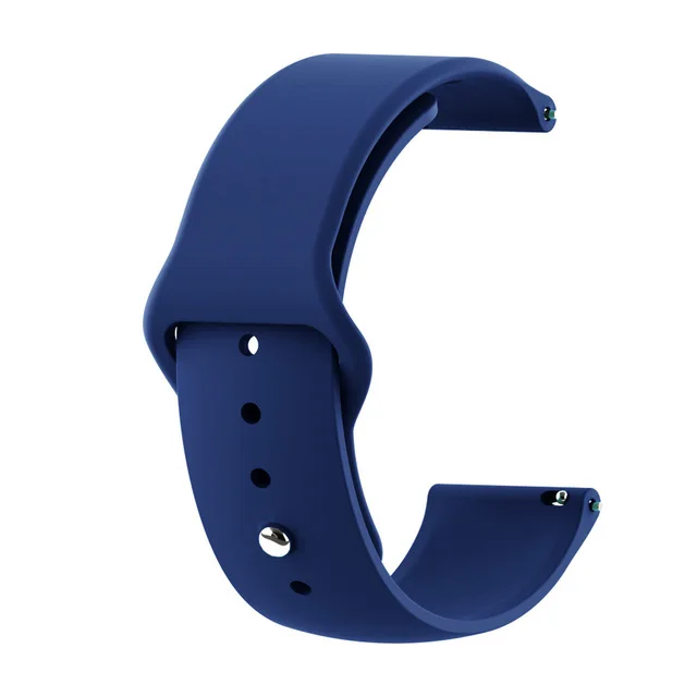 22 мм спортивные часы ремешок для Xiaomi Huami Amazfit Pace силиконовые умные часы сменный ремешок разноцветный браслет ремешок Ремешки - Цвет ремешка: Navy blue