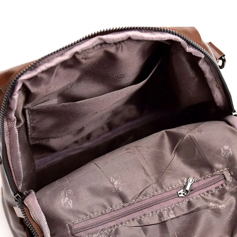 Женский рюкзак из искусственной кожи, повседневный Противоугонный рюкзак, сумка на плечо
