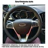 CARDAK  Black Artificial Leather Hand-stitched Car Steering Wheel Cover for Lada Vesta 2015 2016 2017 ► Photo 2/6
