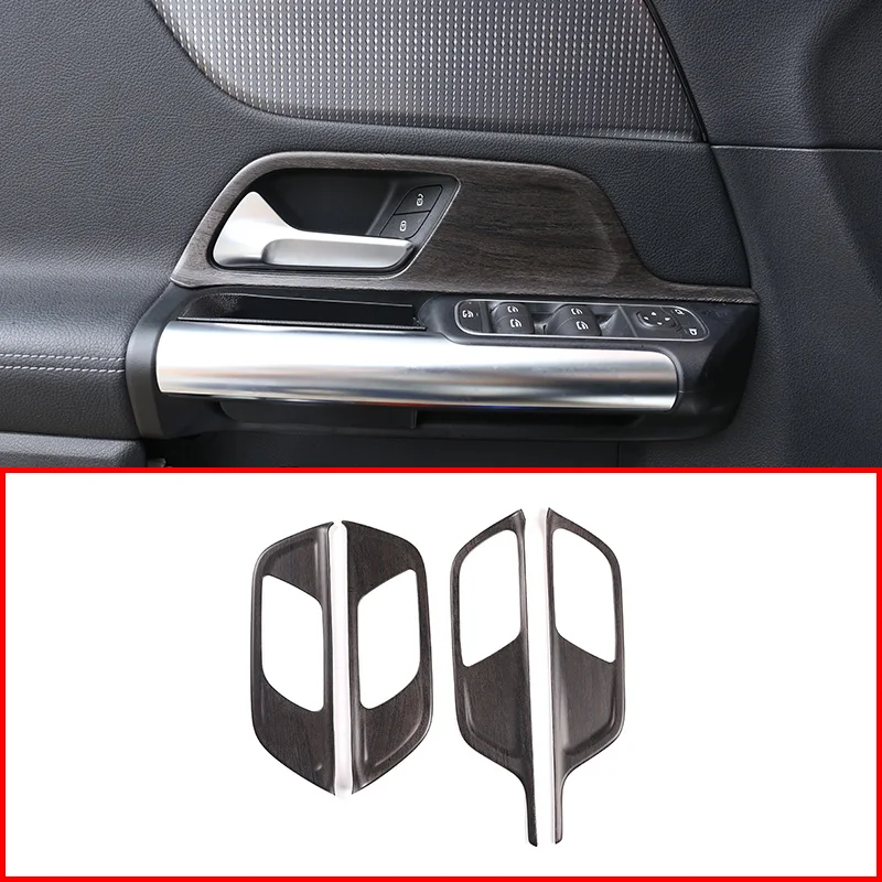

Car Accessories For Mercedes Benz B Class W247 B200 19-20 Car styling ABS Oak wood grain Car Inner Door Handle Cover Trim Frame