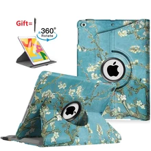 

For New iPad 10.2 Case iPad 8th/7th Generation Stand Cover 360 Degree Rotating Tablet Case Cute Elephant Funda Shell with Stylus