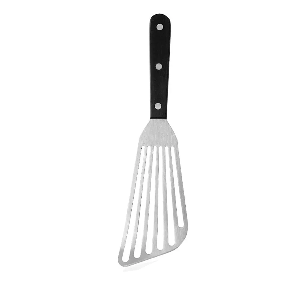 Стейк лопатка с горизонтальными прорезями Лопата лопаточка для рыбы многоцелевой Нержавеющая сталь Пособия по кулинарии Oct#07