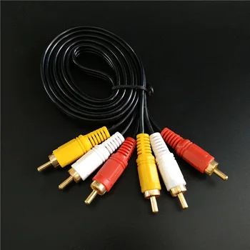 

3RCA Male to 3 RCA Male Composite Audio Video AV Cable Plug 3X RCA Retail & Wholesale 1.5M