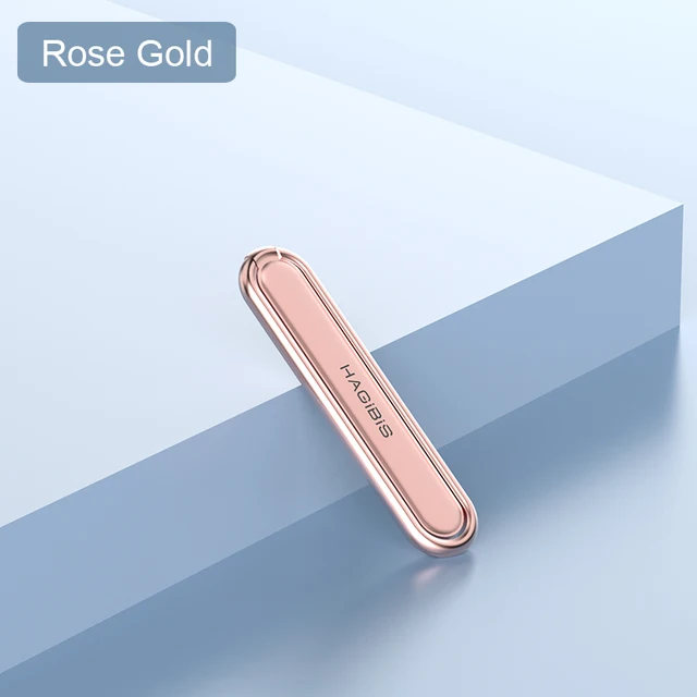 Hagibis Cell Phone Kickstand Universal Vertical Horizontal Stand Adjustable Mini Folding Desk Mount Holder for iPhone Samsung Rose Gold