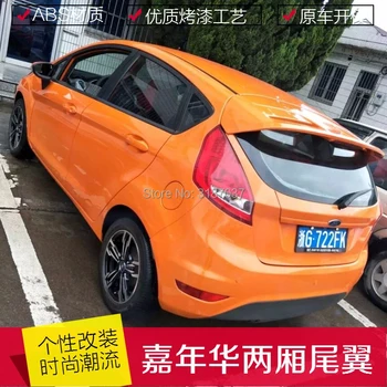 

For Ford Fiesta Spoiler 2009-2013 ABS Plastic Unpainted Color Rear Roof Spoiler Wing Trunk Lip Boot Cover Car Styling