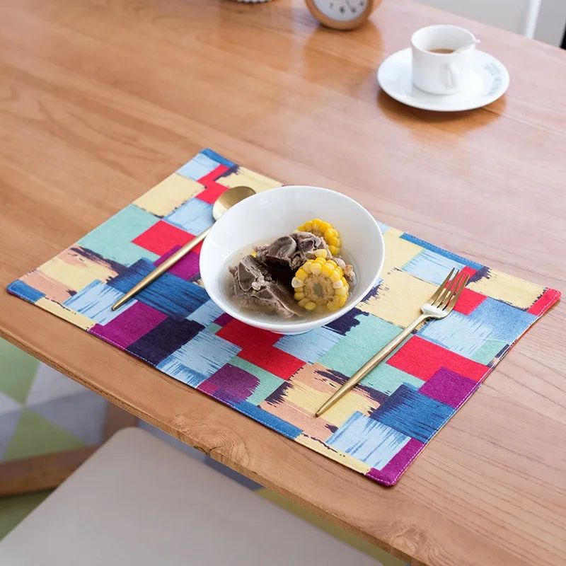 Japanese Style Placemat Heat Insulation Anti skidding Table Mat Napkins