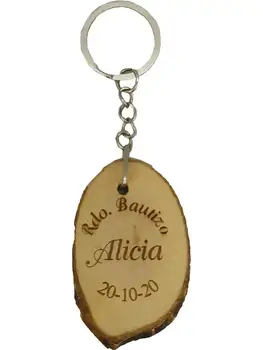 

Lot 20 keyholders beech wood personalized Eco 100%-Details weddings, christenings, Holy Communion, original birthday guest