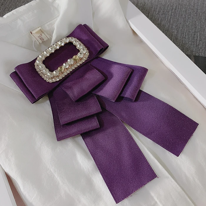 Handmade Bow Tie Мужской женский шейный воротник рубашка булавки зажимы галстук-бабочка Bling сплав горный хрусталь кристалл галстук для свадебной вечеринки галстук деловая лента галстук-бабочка - Цвет: Handmade Bow Tie