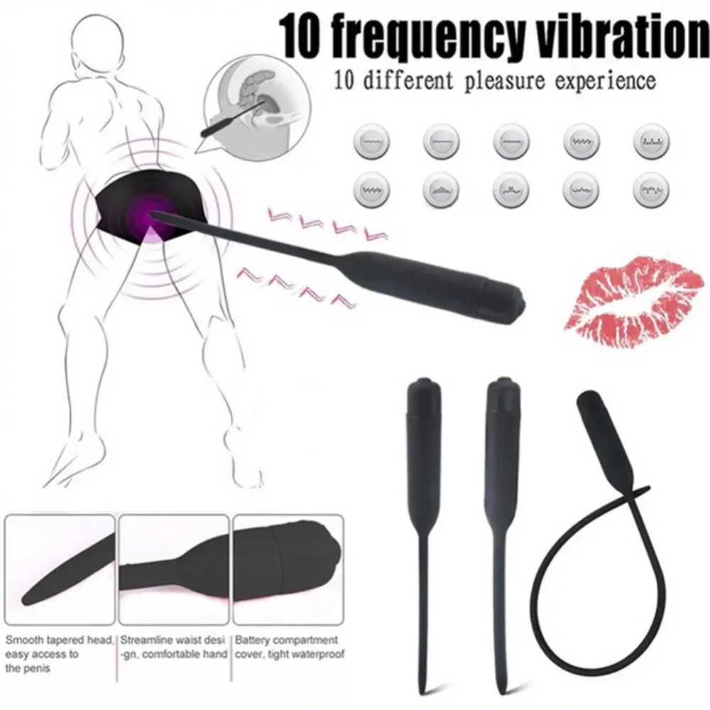 

OLO Silicone Hollow Urethral Sound Dilator Male Penis Plug Urethra Catheter Stimulator Masturbator Adult Sex Toy For Men