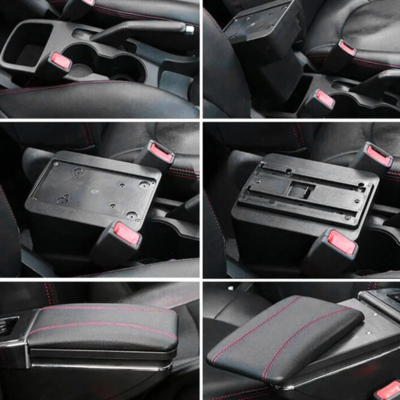 Автомобильный поворотный подлокотник для Suzuki Sx4 2007-2013 подлокотник центральный консольный ящик для хранения 2008 2009 2010 2011 2012